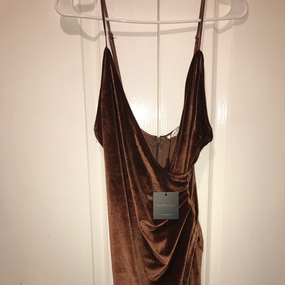 Brown party dress